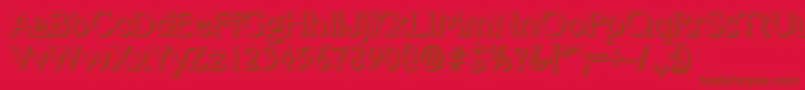 VeracruzshadowRegular Font – Brown Fonts on Red Background
