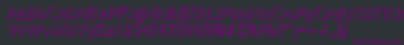 Шрифт VeracruzshadowRegular – фиолетовые шрифты на чёрном фоне