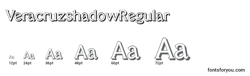 VeracruzshadowRegular Font Sizes