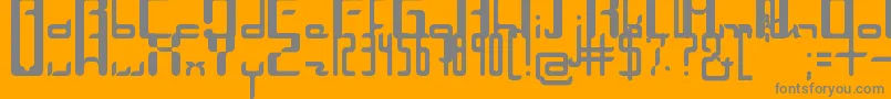 More about Unica Font Unica Font – Gray Fonts on Orange Background