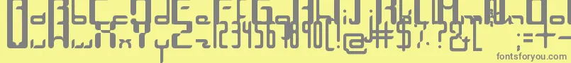 Weitere Informationen zur Unica-Schriftart Unica-Schriftart – Graue Schriften auf gelbem Hintergrund