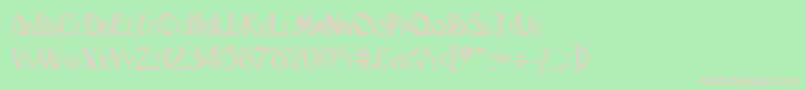 Blackadd Font – Pink Fonts on Green Background