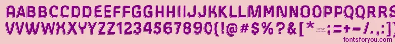 GothicaxhandRegular-Schriftart – Violette Schriften auf rosa Hintergrund