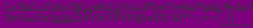 OurFirstKiss Font – Black Fonts on Purple Background