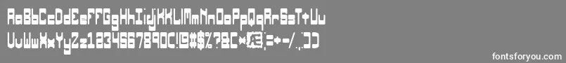 フォントOrbicula – 灰色の背景に白い文字