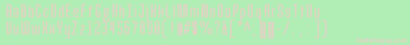 QuotaRegularcond. Font – Pink Fonts on Green Background