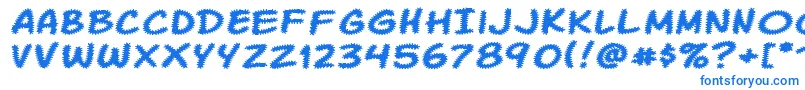 フォントKomikatr – 青いフォント