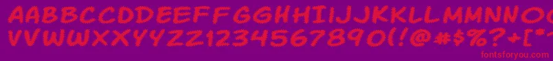 More about Komikatr Font Komikatr Font – Red Fonts on Purple Background