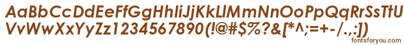 CenturyGothicРџРѕР»СѓР¶РёСЂРЅС‹Р№РљСѓСЂСЃРёРІ Font – Brown Fonts on White Background