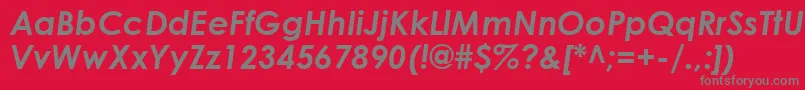 CenturyGothicРџРѕР»СѓР¶РёСЂРЅС‹Р№РљСѓСЂСЃРёРІ Font – Gray Fonts on Red Background
