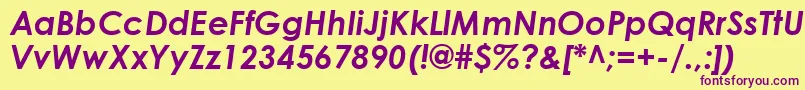 CenturyGothicРџРѕР»СѓР¶РёСЂРЅС‹Р№РљСѓСЂСЃРёРІ Font – Purple Fonts on Yellow Background