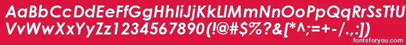 CenturyGothicРџРѕР»СѓР¶РёСЂРЅС‹Р№РљСѓСЂСЃРёРІ Font – White Fonts on Red Background