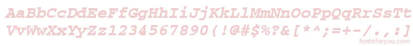 CourierpsРџРѕР»СѓР¶РёСЂРЅС‹Р№Oblique Font – Pink Fonts