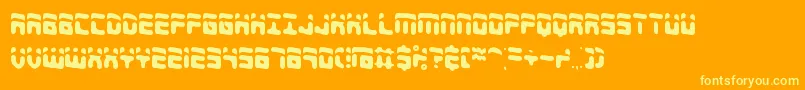 4shadow Font – Yellow Fonts on Orange Background