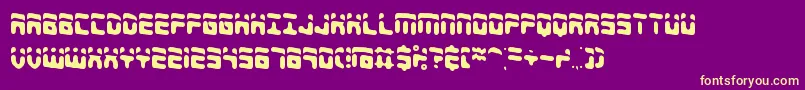 4shadow Font – Yellow Fonts on Purple Background