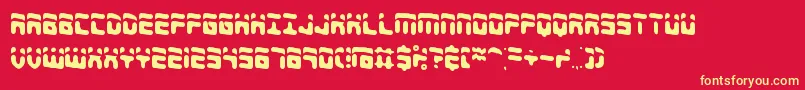 4shadow Font – Yellow Fonts on Red Background