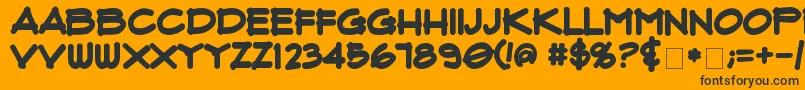 More about FluxArchitectBold Font FluxArchitectBold Font – Black Fonts on Orange Background