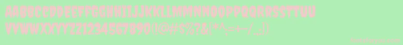 CreepsterRegular Font – Pink Fonts on Green Background