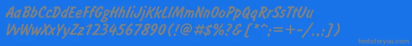 Informett Font – Gray Fonts on Blue Background