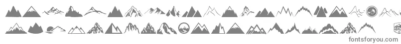 Mountain Font – Gray Fonts