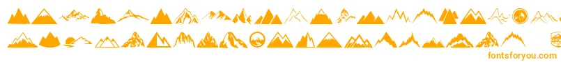 Mountain Font – Orange Fonts