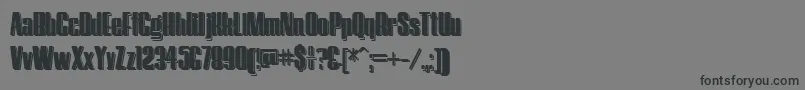 HostilShadow-Schriftart – Schwarze Schriften auf grauem Hintergrund