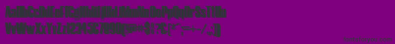 HostilShadow Font – Black Fonts on Purple Background