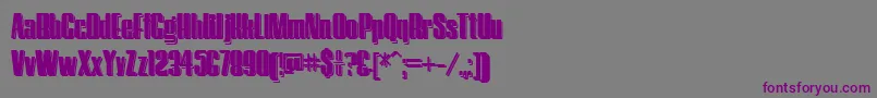 HostilShadow Font – Purple Fonts on Gray Background