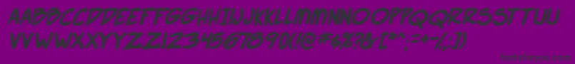 SuperWebcomicBros.Bold Font – Black Fonts on Purple Background