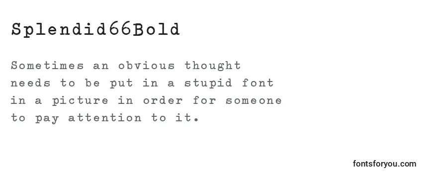 Splendid66Bold Font