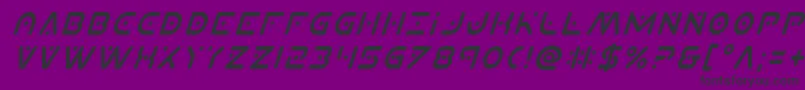 フォントPlanetxcondital – 紫の背景に黒い文字