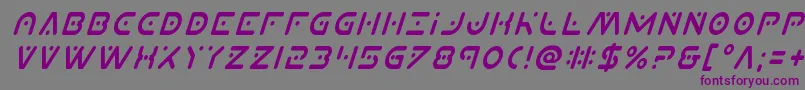 Planetxcondital Font – Purple Fonts on Gray Background