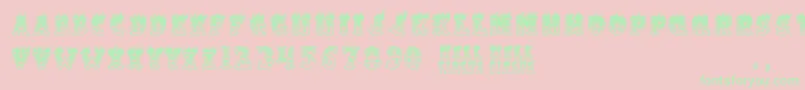 HellCircus Font – Green Fonts on Pink Background