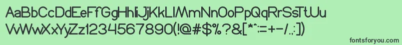ProffesionalEdition Font – Black Fonts on Green Background