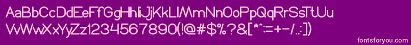 ProffesionalEdition Font – Pink Fonts on Purple Background