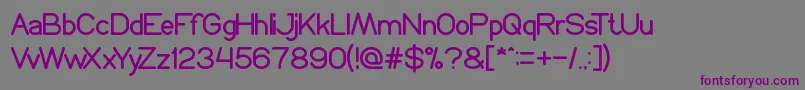 Шрифт ProffesionalEdition – фиолетовые шрифты на сером фоне