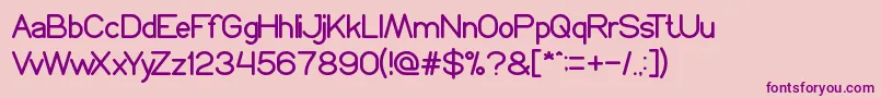 ProffesionalEdition Font – Purple Fonts on Pink Background