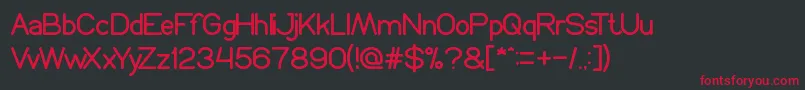 ProffesionalEdition Font – Red Fonts on Black Background