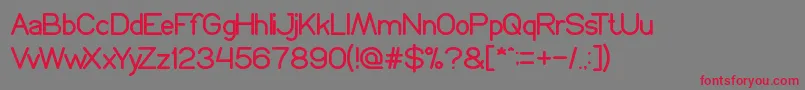 ProffesionalEdition Font – Red Fonts on Gray Background