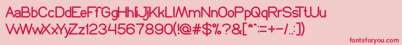 ProffesionalEdition Font – Red Fonts on Pink Background