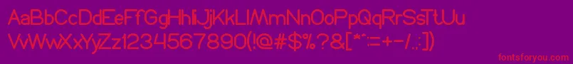 ProffesionalEdition Font – Red Fonts on Purple Background