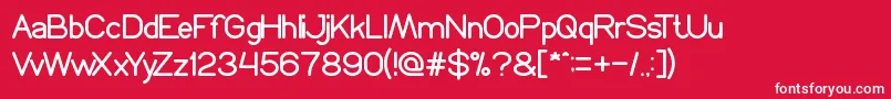 ProffesionalEdition Font – White Fonts on Red Background
