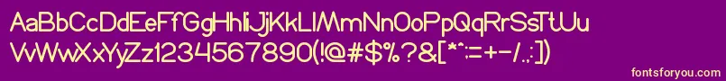 ProffesionalEdition Font – Yellow Fonts on Purple Background