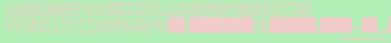 JmhEscamasOut Font – Pink Fonts on Green Background
