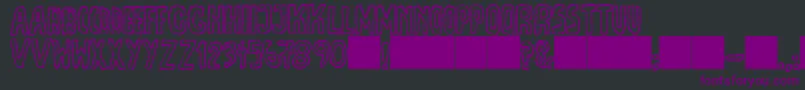 JmhEscamasOut Font – Purple Fonts on Black Background