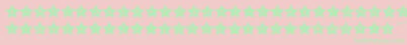 Kgallofthestars Font – Green Fonts on Pink Background