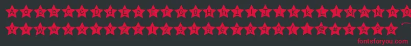 Kgallofthestars Font – Red Fonts on Black Background