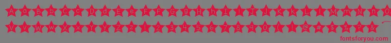Kgallofthestars Font – Red Fonts on Gray Background