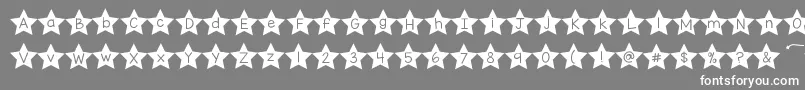 Kgallofthestars Font – White Fonts on Gray Background