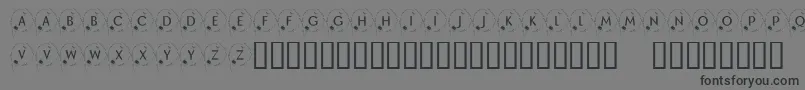 KrHappyNewYear2002 Font – Black Fonts on Gray Background